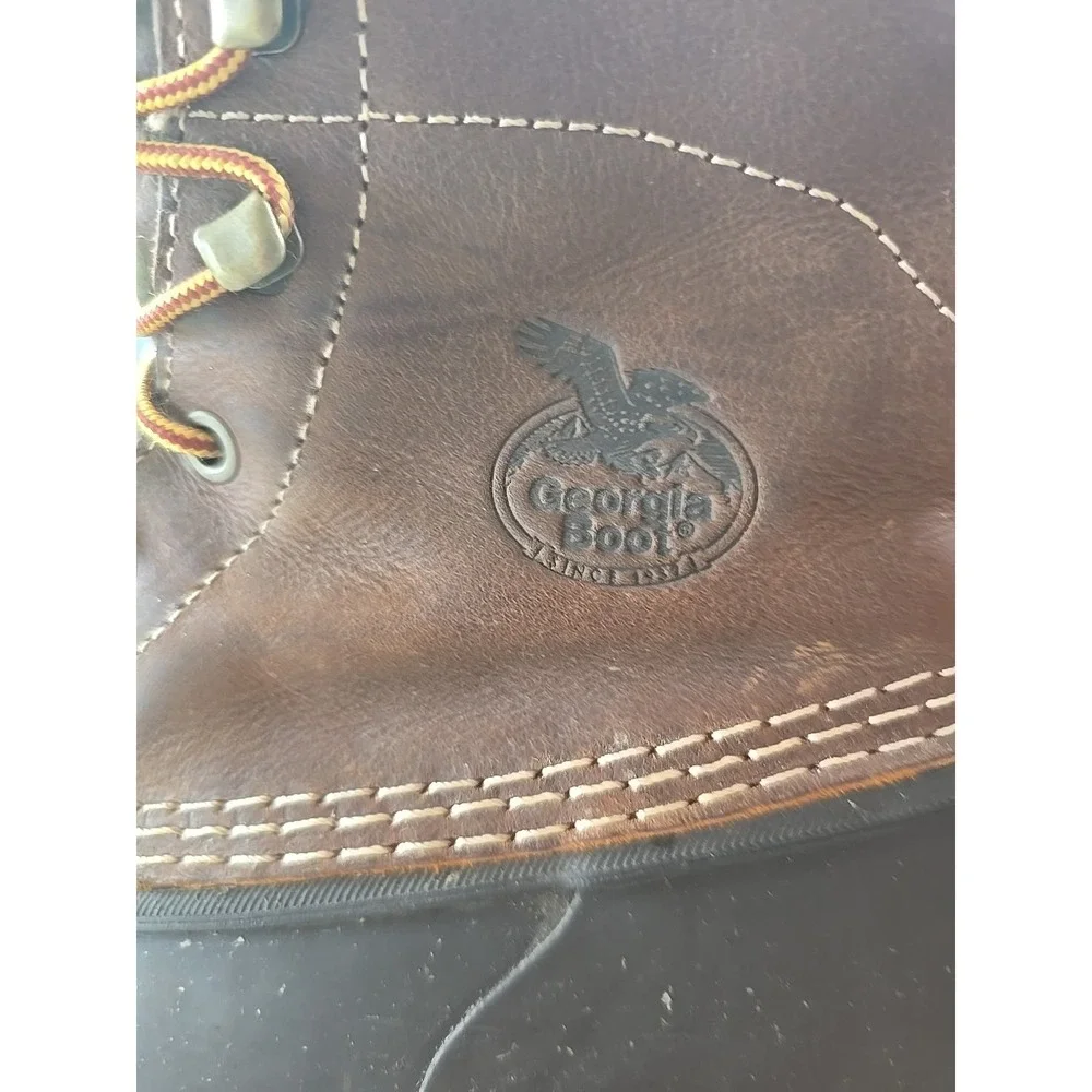 GEORGIA BOOT AMP LT MEN'S WORK BOOTS,‎ SIZE 10 MEDIUM